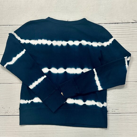 NWT Project Social T Navy Blue Crew Neck Tie Dye Long Sleeve Sweatshirt Size M - Picture 9 of 11